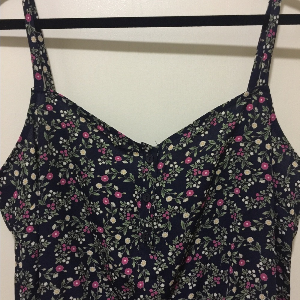 Nordstrom Gibson Peplum Button Front Tank
